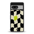 trippy pastel checks back phone cover | glass case for Google Pixel 8
