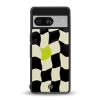 trippy pastel checks back phone cover | glass case for Google Pixel 8