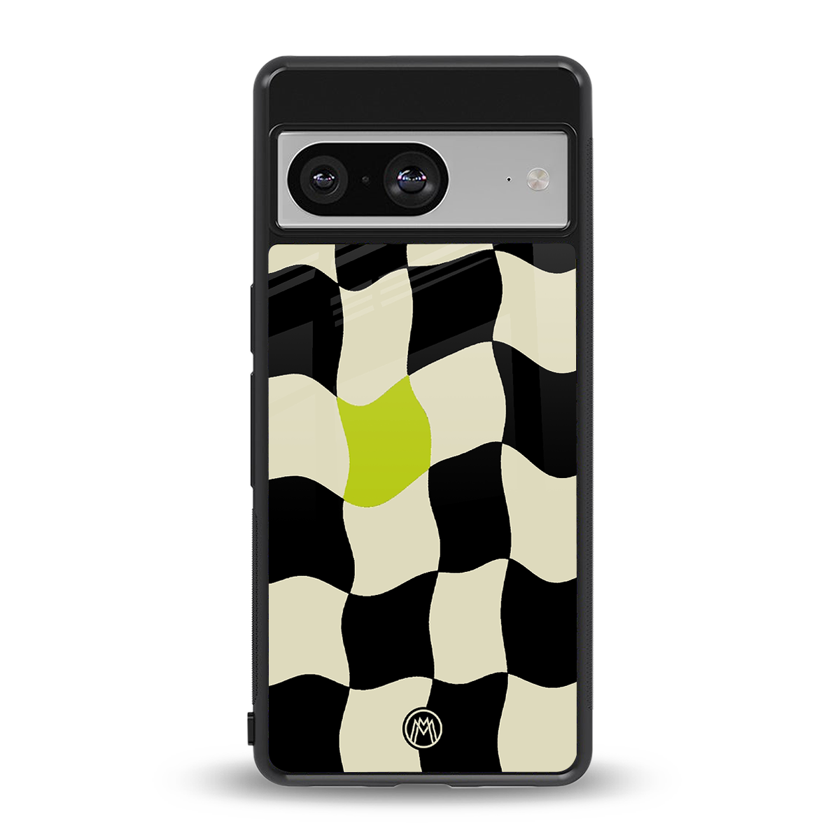 trippy pastel checks back phone cover | glass case for Google Pixel 8