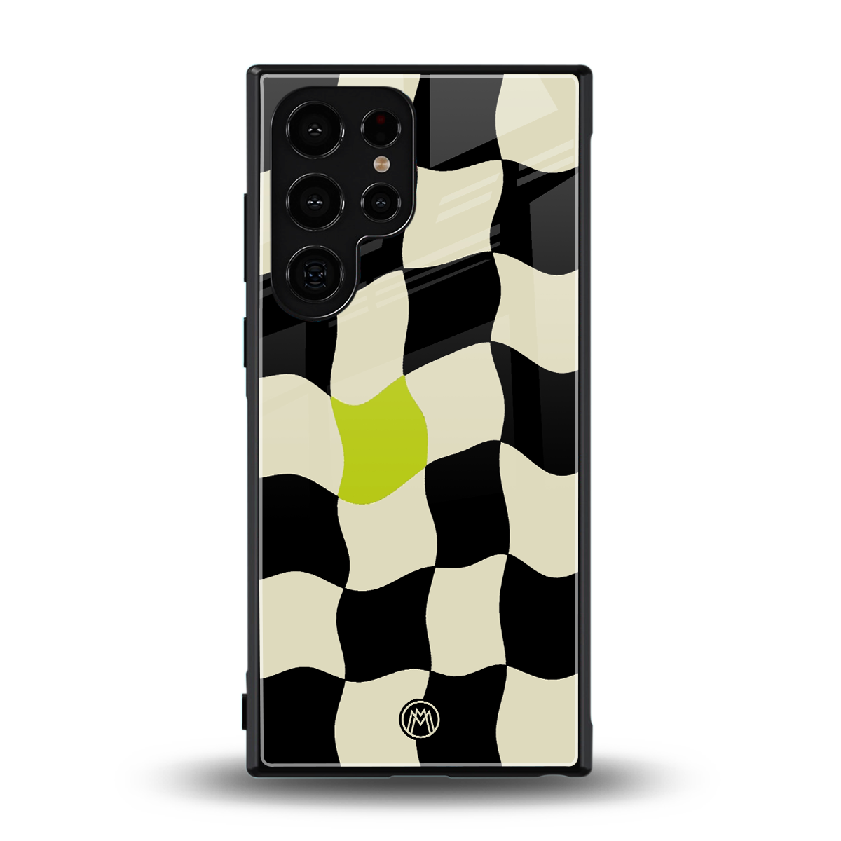 trippy pastel checks back phone cover | glass case for samsung galaxy s23 ultra