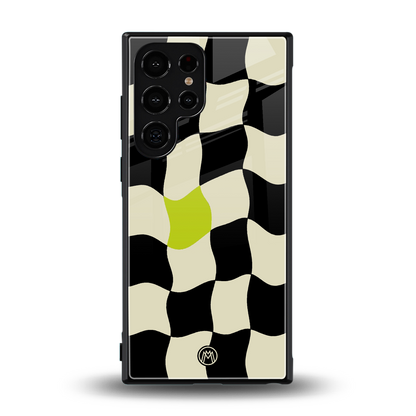 trippy pastel checks back phone cover | glass case for samsung galaxy s23 ultra