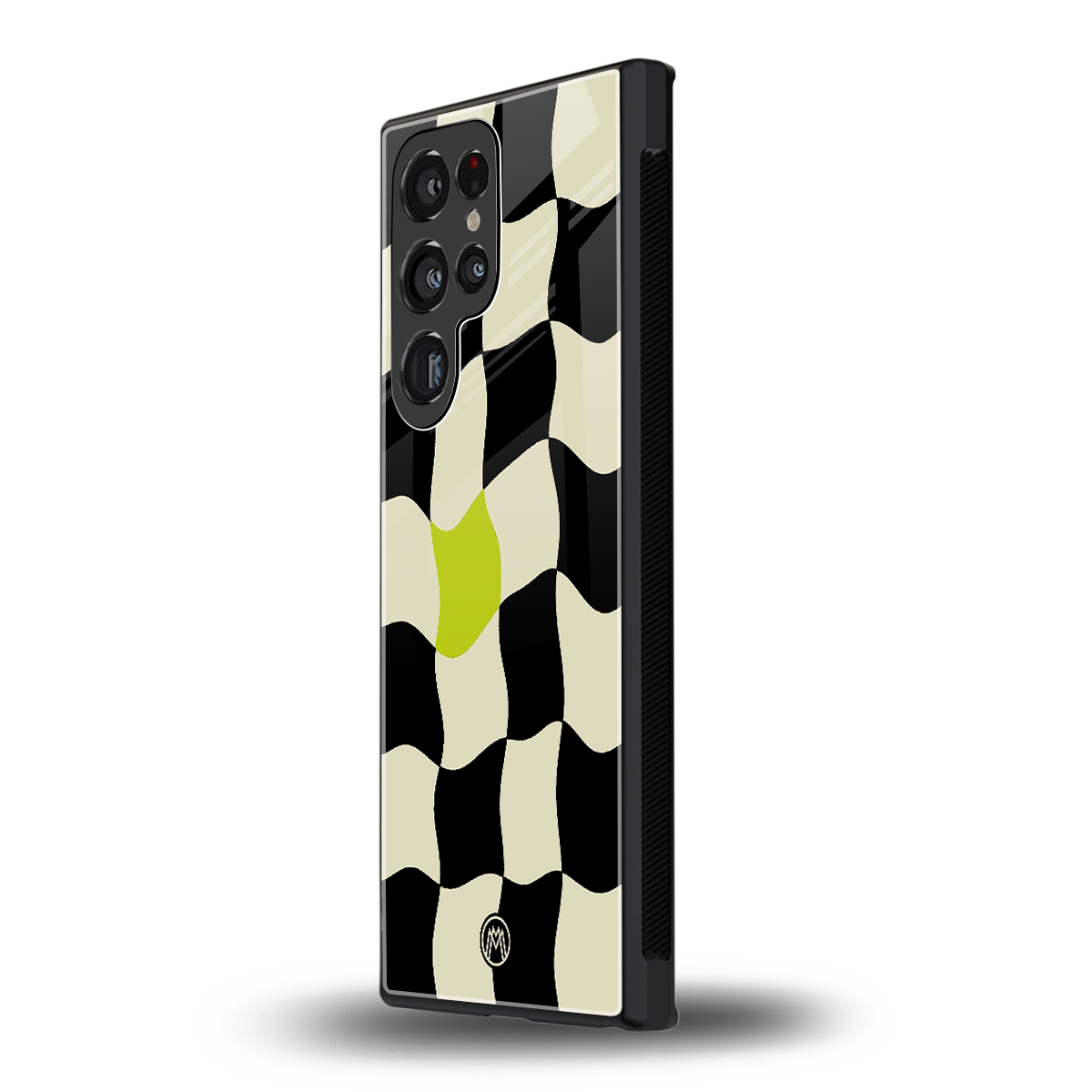 trippy pastel checks back phone cover | glass case for samsung galaxy s23 ultra