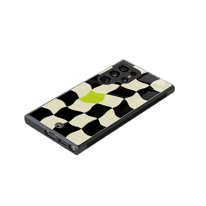 trippy pastel checks back phone cover | glass case for samsung galaxy s23 ultra