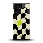 trippy pastel checks back phone cover | glass case for samsung galaxy s25 ultra