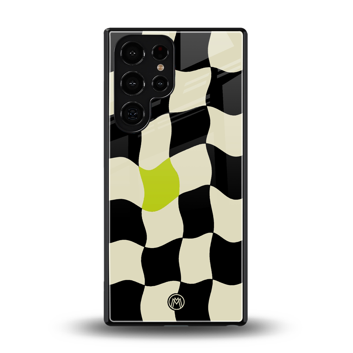 trippy pastel checks back phone cover | glass case for samsung galaxy s25 ultra