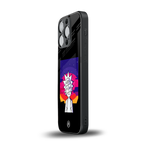 trippy rick sanchez back phone cover | glass case for iphone 13 pro