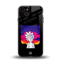 trippy rick sanchez back phone cover | glass case for iphone 13