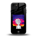 trippy rick sanchez back phone cover | glass case for iphone 15