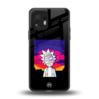 trippy rick sanchez back phone cover | glass case for nothing phone 2