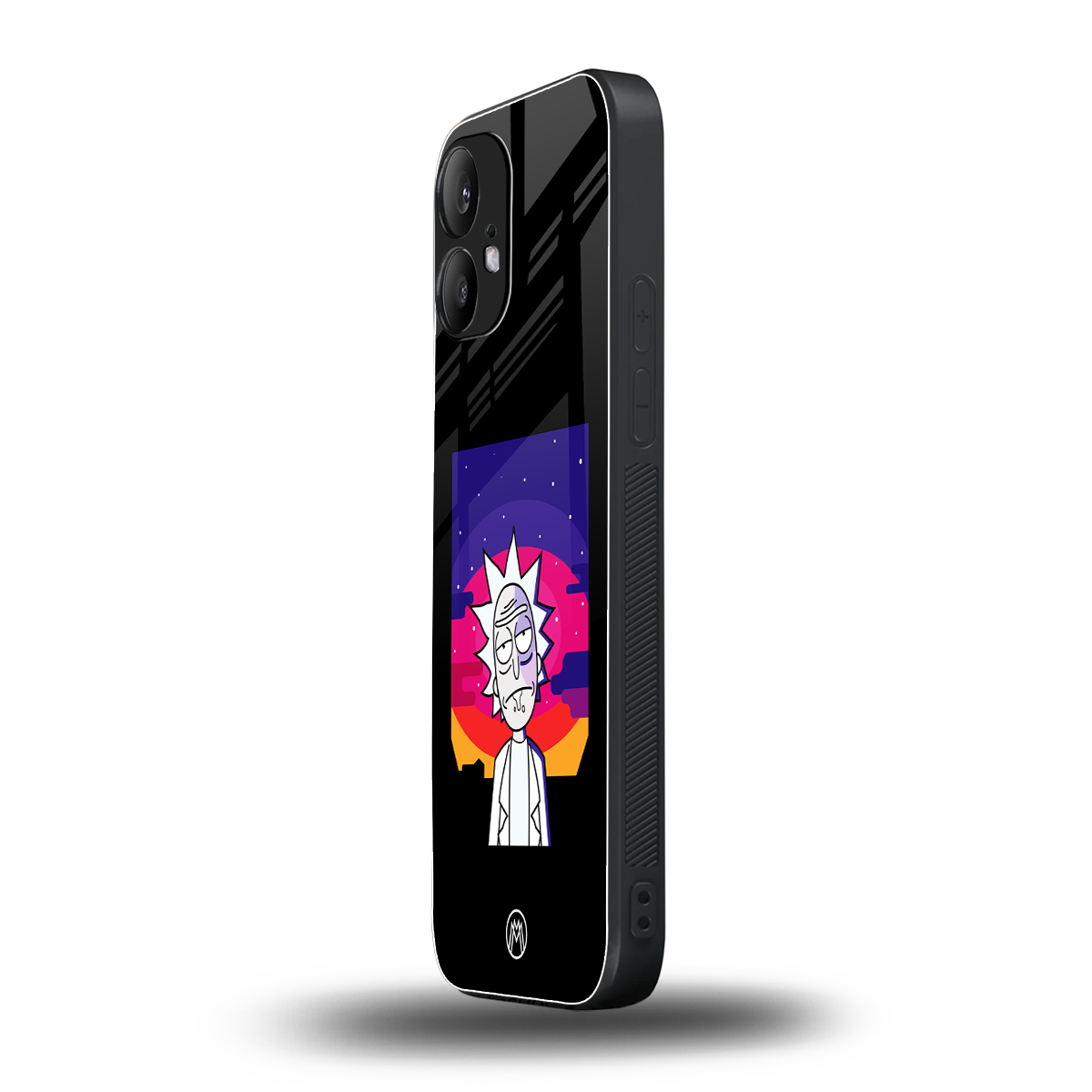 trippy rick sanchez back phone cover | glass case for nothing phone 2