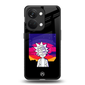 trippy rick sanchez back phone cover | glass case for oneplus nord 3