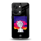 trippy rick sanchez back phone cover | glass case for oneplus nord 3