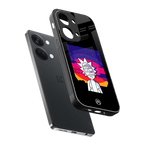 trippy rick sanchez back phone cover | glass case for oneplus nord 3