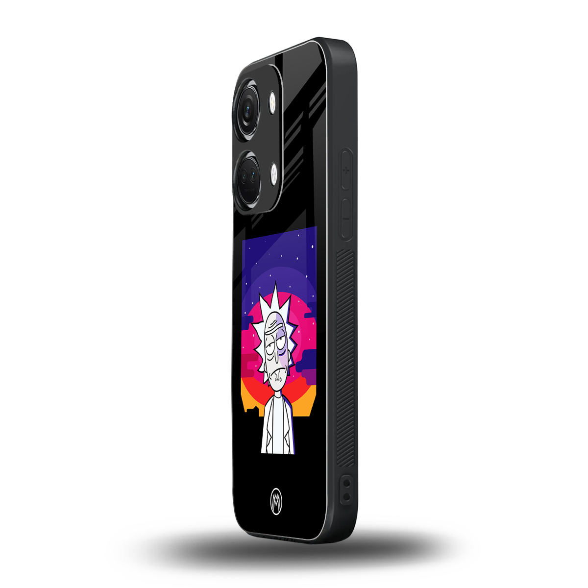 trippy rick sanchez back phone cover | glass case for oneplus nord 3