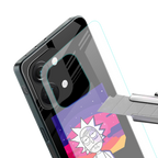 trippy rick sanchez back phone cover | glass case for oneplus nord 3