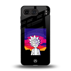 trippy rick sanchez back phone cover | glass case for oneplus nord 4