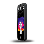 trippy rick sanchez back phone cover | glass case for oneplus nord 4