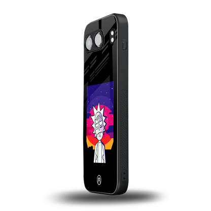 trippy rick sanchez back phone cover | glass case for oneplus nord 4
