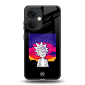 trippy rick sanchez back phone cover | glass case for oneplus nord ce 3