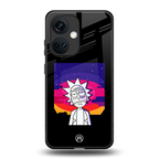 trippy rick sanchez back phone cover | glass case for oneplus nord ce 3