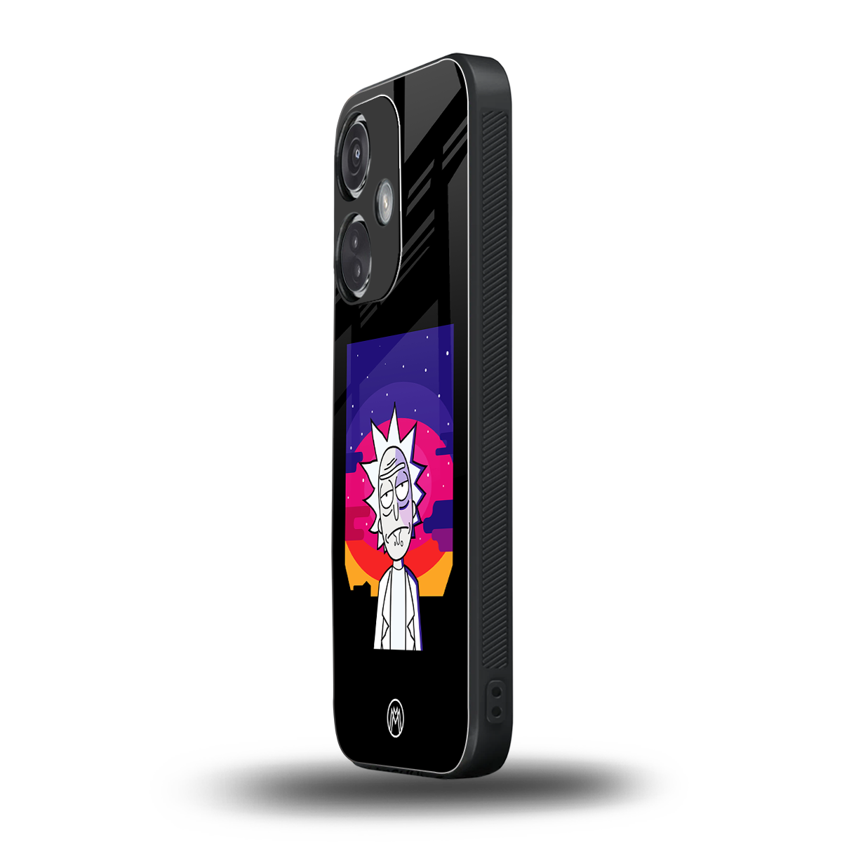 trippy rick sanchez back phone cover | glass case for oneplus nord ce 3