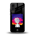 trippy rick sanchez back phone cover | glass case for oneplus nord ce 4 lite