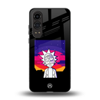 trippy rick sanchez back phone cover | glass case for oneplus nord ce 4 lite