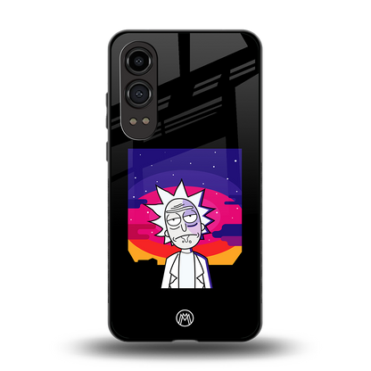 trippy rick sanchez back phone cover | glass case for oneplus nord ce 4 lite