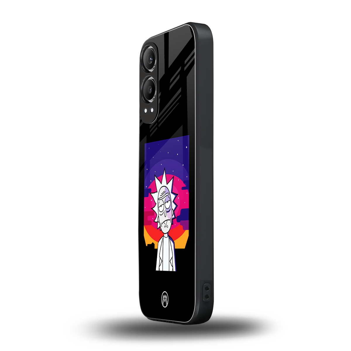 trippy rick sanchez back phone cover | glass case for oneplus nord ce 4 lite