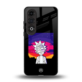 trippy rick sanchez back phone cover | glass case for oneplus nord ce 4