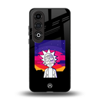 trippy rick sanchez back phone cover | glass case for oneplus nord ce 4