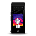 trippy rick sanchez back phone cover | glass case for google pixel 6 pro