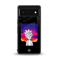 trippy rick sanchez back phone cover | glass case for Google Pixel 6A