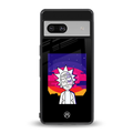 trippy rick sanchez back phone cover | glass case for Google Pixel 7