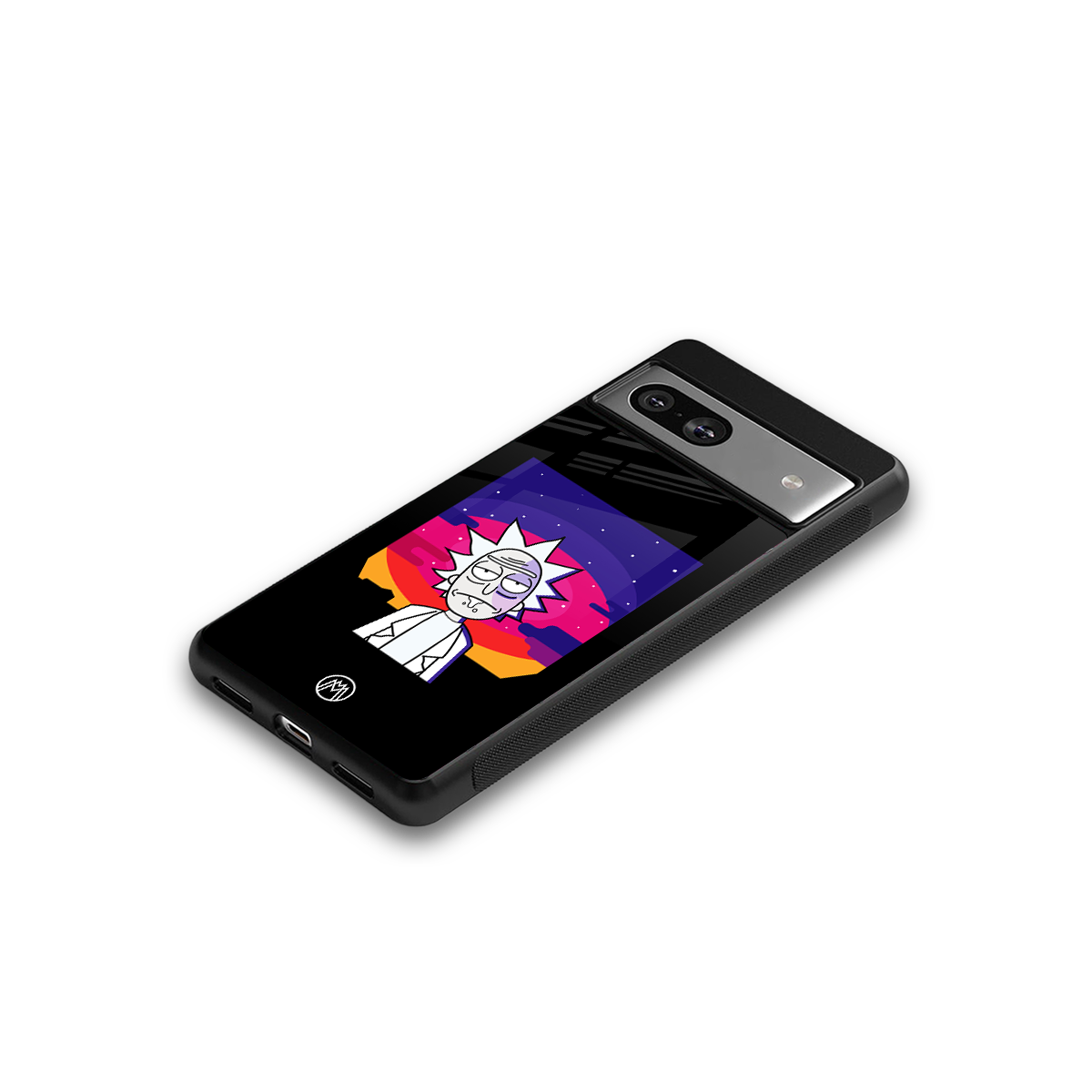 trippy rick sanchez back phone cover | glass case for Google Pixel 7