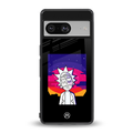 trippy rick sanchez back phone cover | glass case for Google Pixel 8