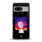trippy rick sanchez back phone cover | glass case for Google Pixel 8