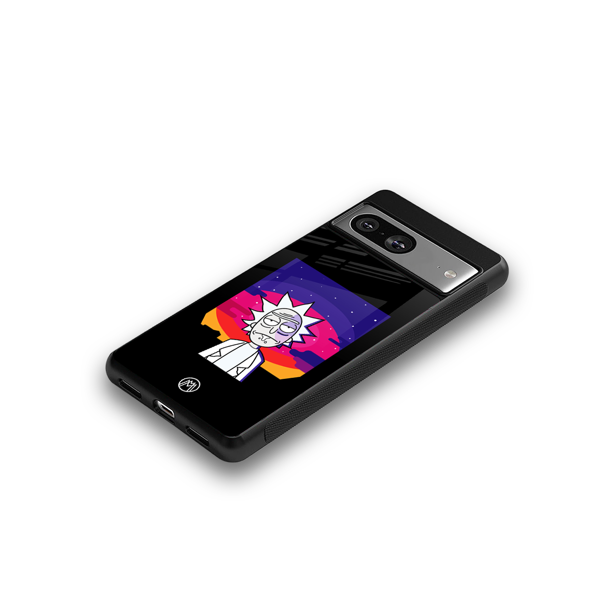 trippy rick sanchez back phone cover | glass case for Google Pixel 8