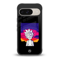 trippy rick sanchez back phone cover | glass case for google pixel 9