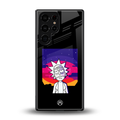 trippy rick sanchez back phone cover | glass case for samsung galaxy s25 ultra