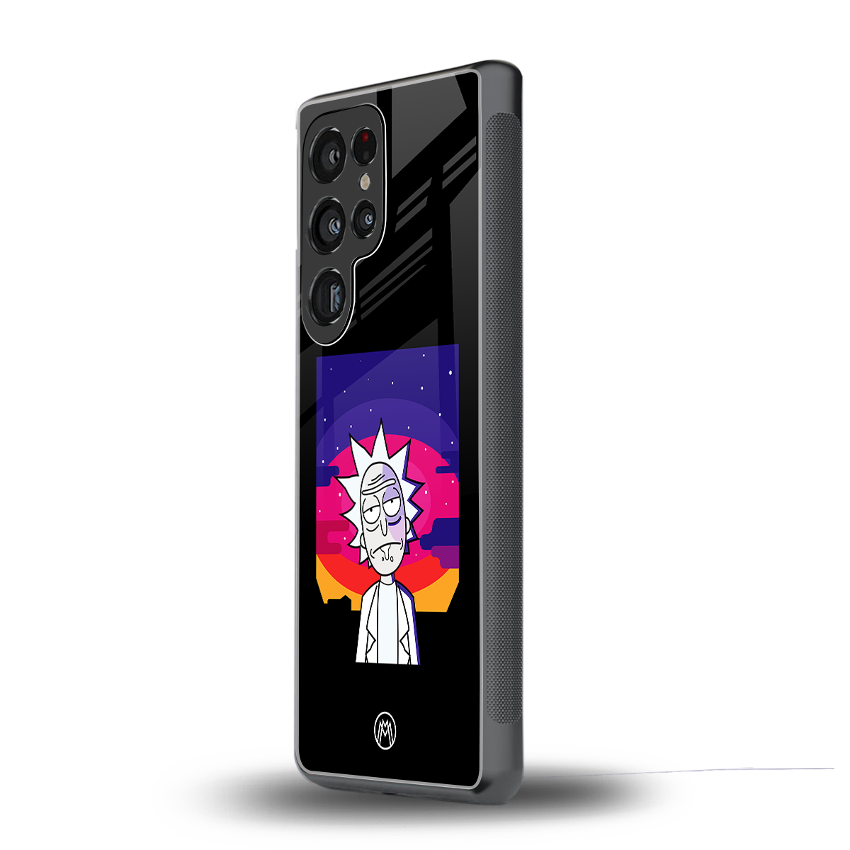 trippy rick sanchez back phone cover | glass case for samsung galaxy s25 ultra