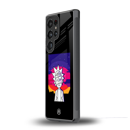 trippy rick sanchez back phone cover | glass case for samsung galaxy s25 ultra