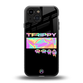 trippy trippy back phone cover | glass case for iphone 13 mini