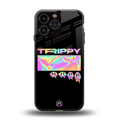 trippy trippy back phone cover | glass case for iphone 13 pro max