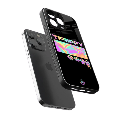 trippy trippy back phone cover | glass case for iphone 13 pro max
