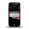 trippy trippy back phone cover | glass case for iphone 13 pro