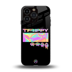 trippy trippy back phone cover | glass case for iphone 13 pro