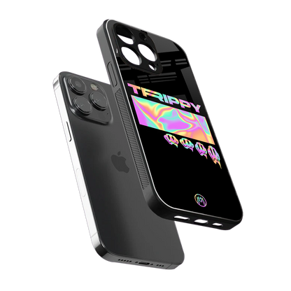 trippy trippy back phone cover | glass case for iphone 13 pro