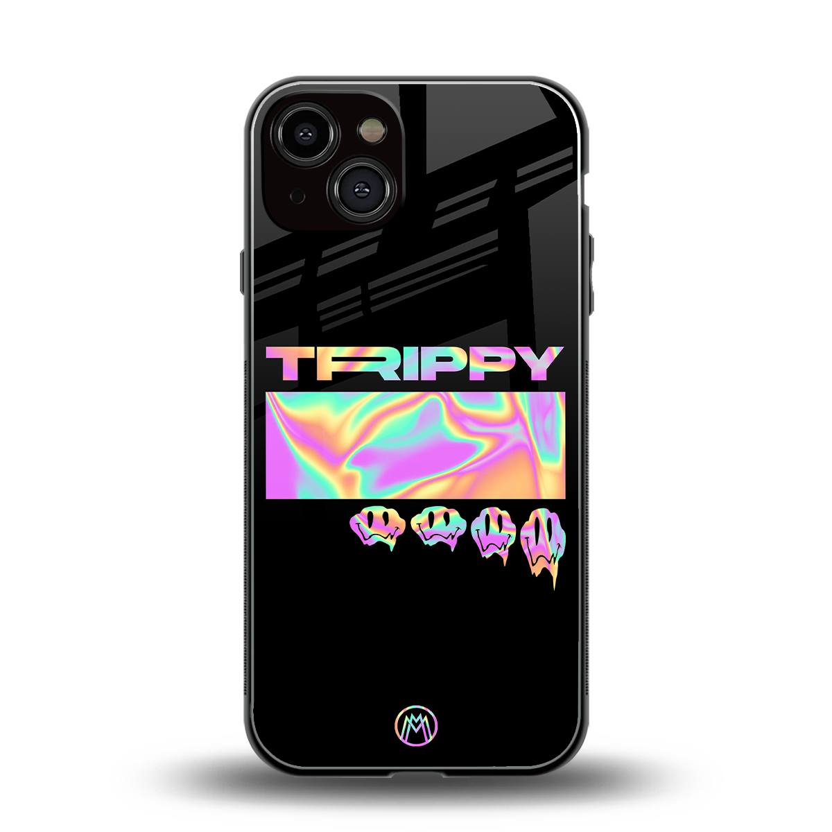 trippy trippy back phone cover | glass case for iphone 13