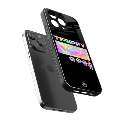 trippy trippy back phone cover | glass case for iphone 15 pro max